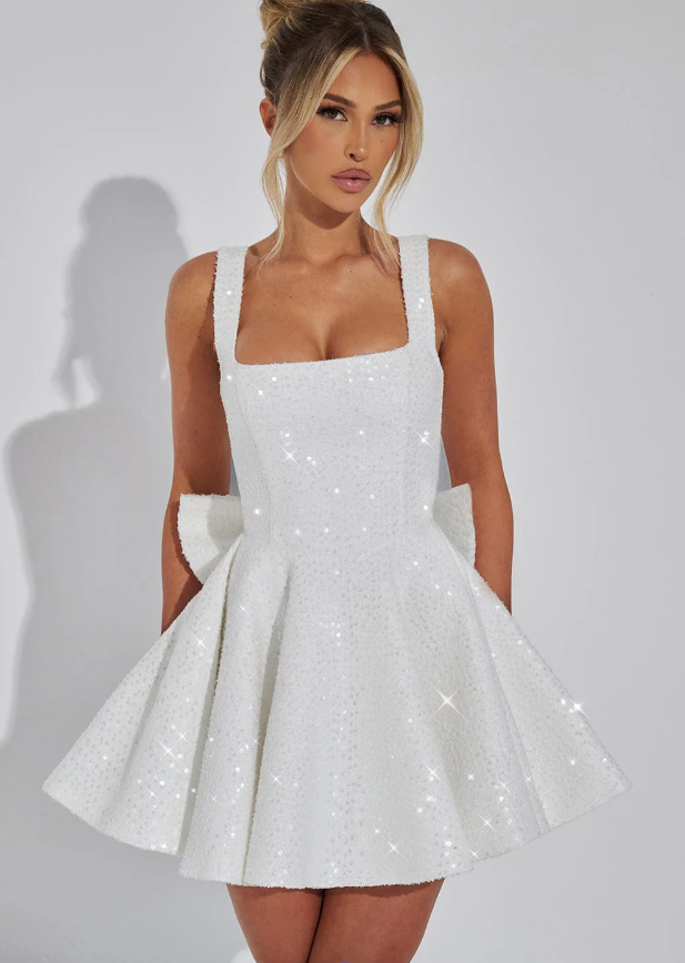 Romy | Dazzling Bow Dress - Maison Léa &amp; Lou