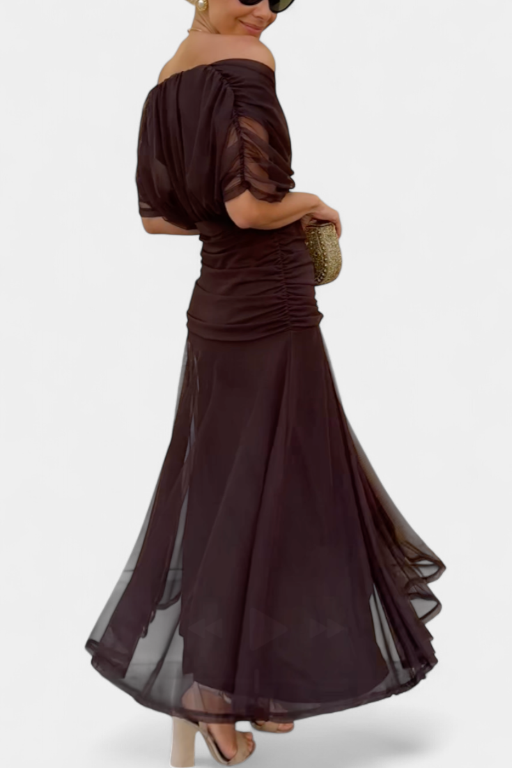 Freya - Flowing Floral V Neck Dress - Maison Léa &amp; Lou