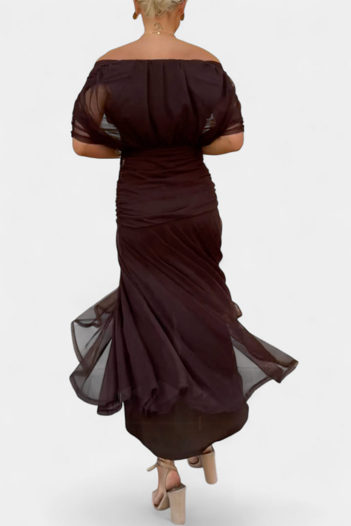 Freya - Flowing Floral V Neck Dress - Maison Léa &amp; Lou
