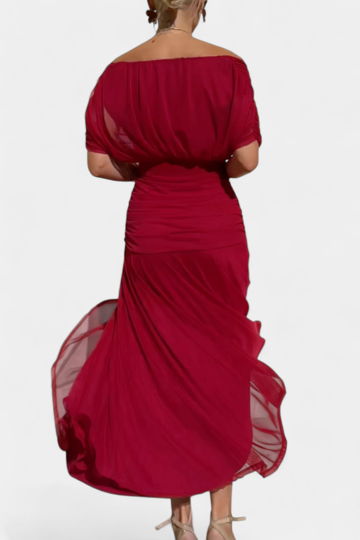 Freya - Flowing Floral V Neck Dress - Maison Léa &amp; Lou
