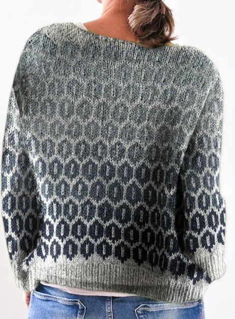 Sanya - Retro Scandinavian knitted sweater - Maison Léa & Lou