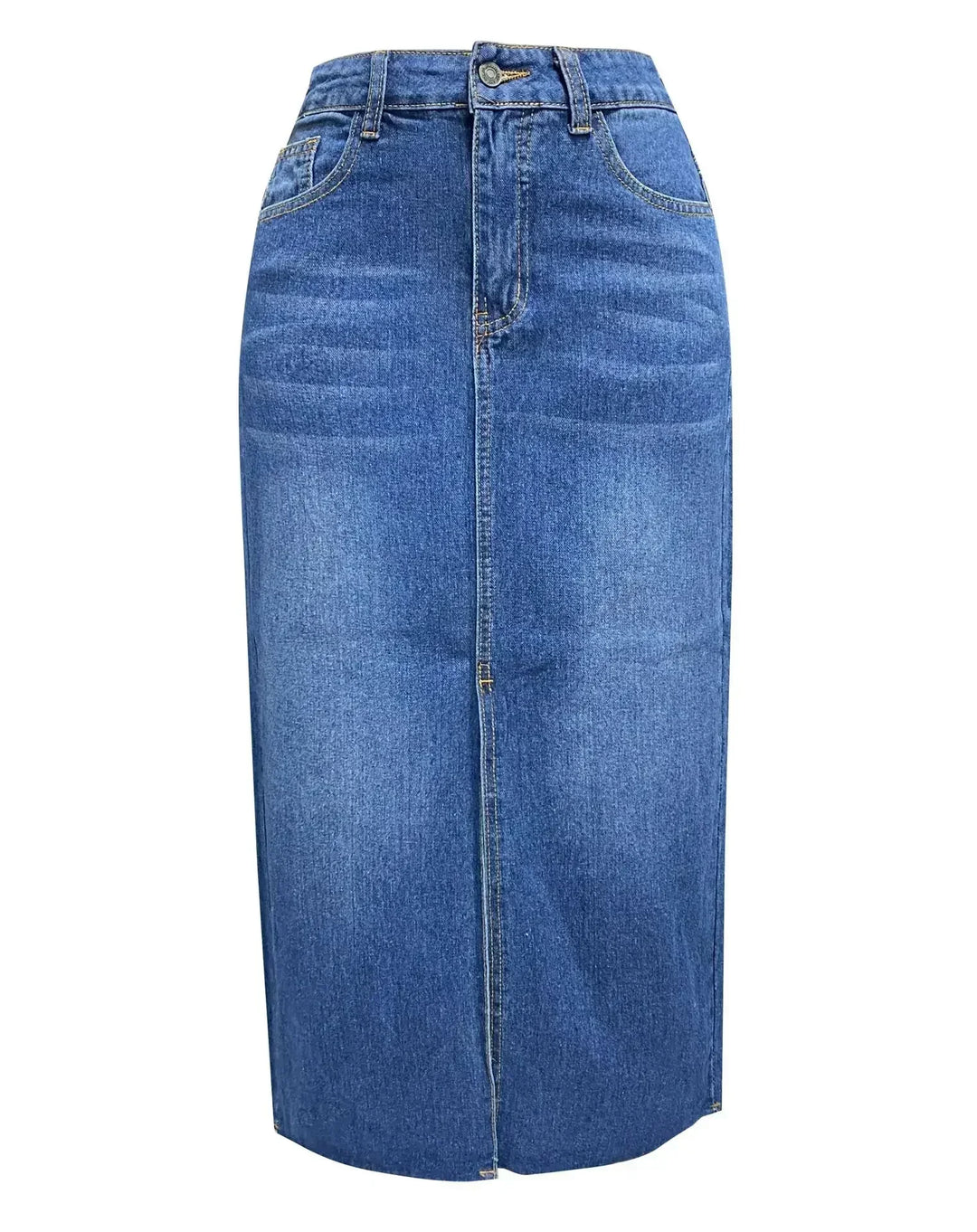 DENISE™ – Classic High-Waist Denim Skirt