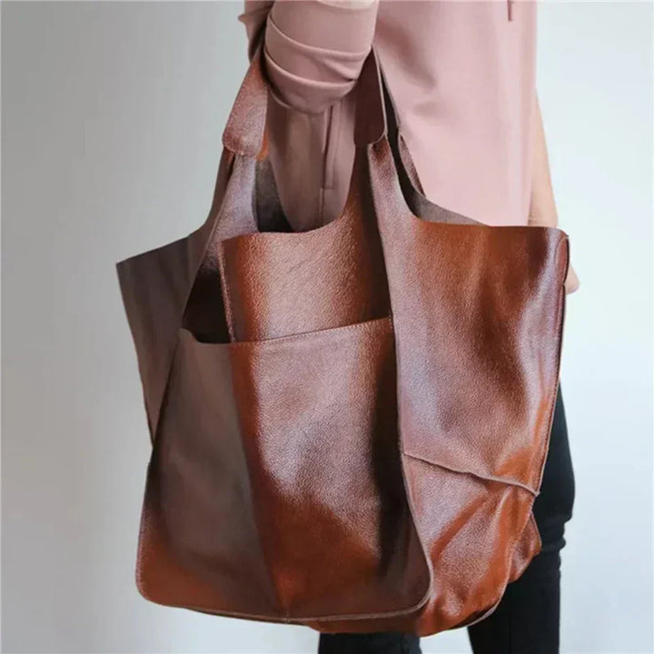 Ruth - Timeless Allure Leather Tote Bag - Maison Léa &amp; Lou