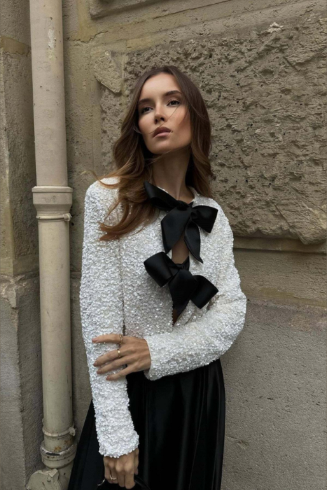Anwen | Chic Blouse with Bow Detail - Maison Léa & Lou
