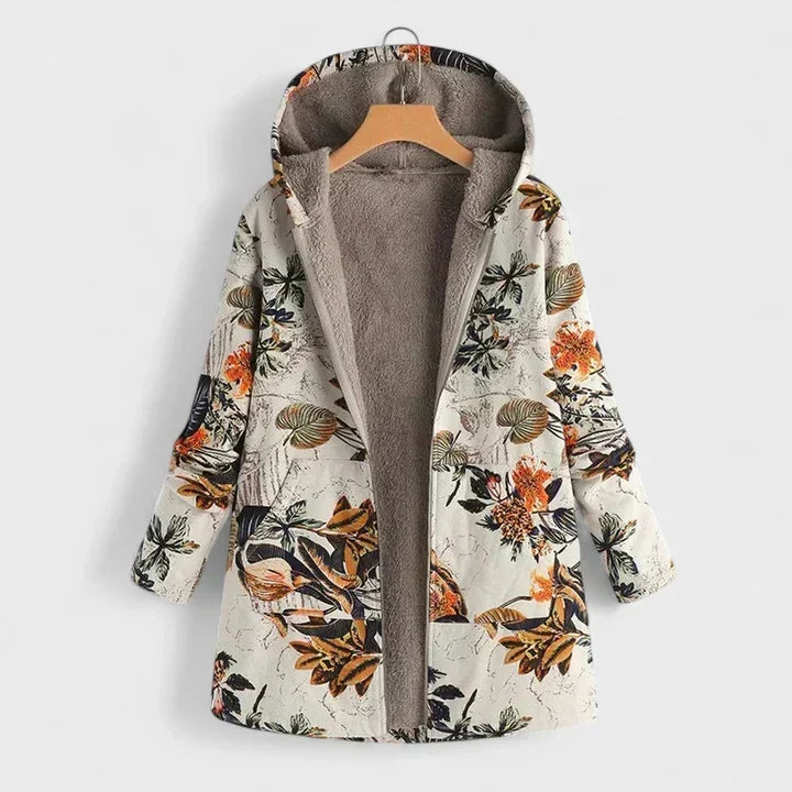 Claudia | Botanical Hooded Parka - Maison Léa & Lou