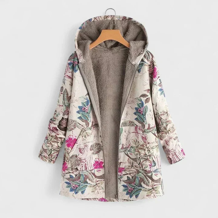 Claudia | Botanical Hooded Parka - Maison Léa & Lou