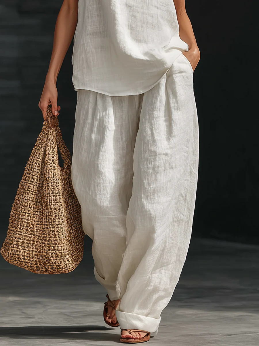 Zoë™ Set senza maniche con pantaloni larghi - Maison Léa &amp; Lou