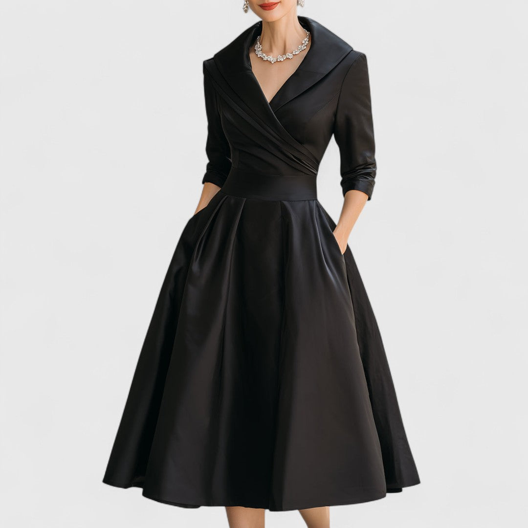 Marley Quinn - Elegant Midi Dress - Maison Léa &amp; Lou