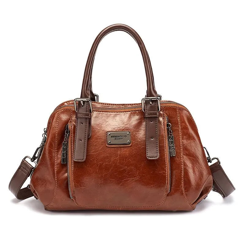 Katherine - Luxe Statement Leather Handbag - Maison Léa &amp; Lou