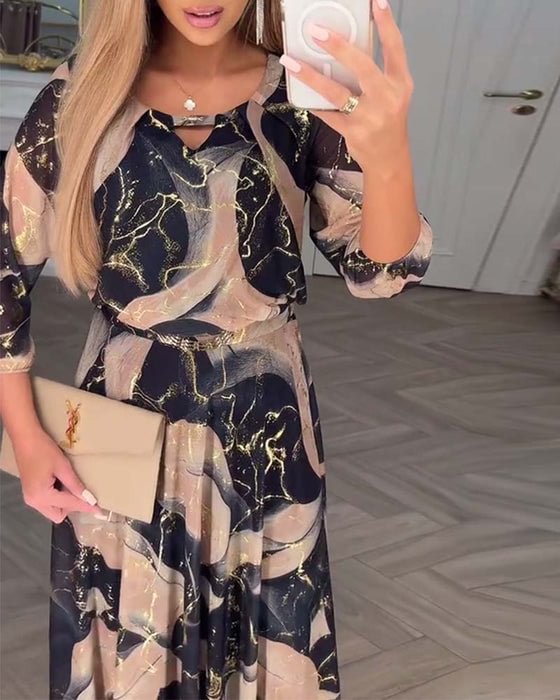 Daisy - Breathable Floral Chiffon Dress - Maison Léa &amp; Lou