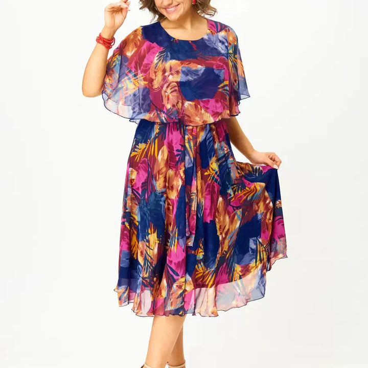 Alice - Elegant Summer Chiffon Dress - Maison Léa &amp; Lou