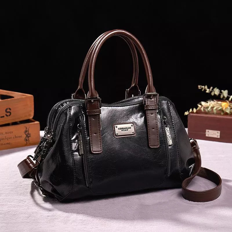 Katherine - Luxe Statement Leather Handbag - Maison Léa &amp; Lou