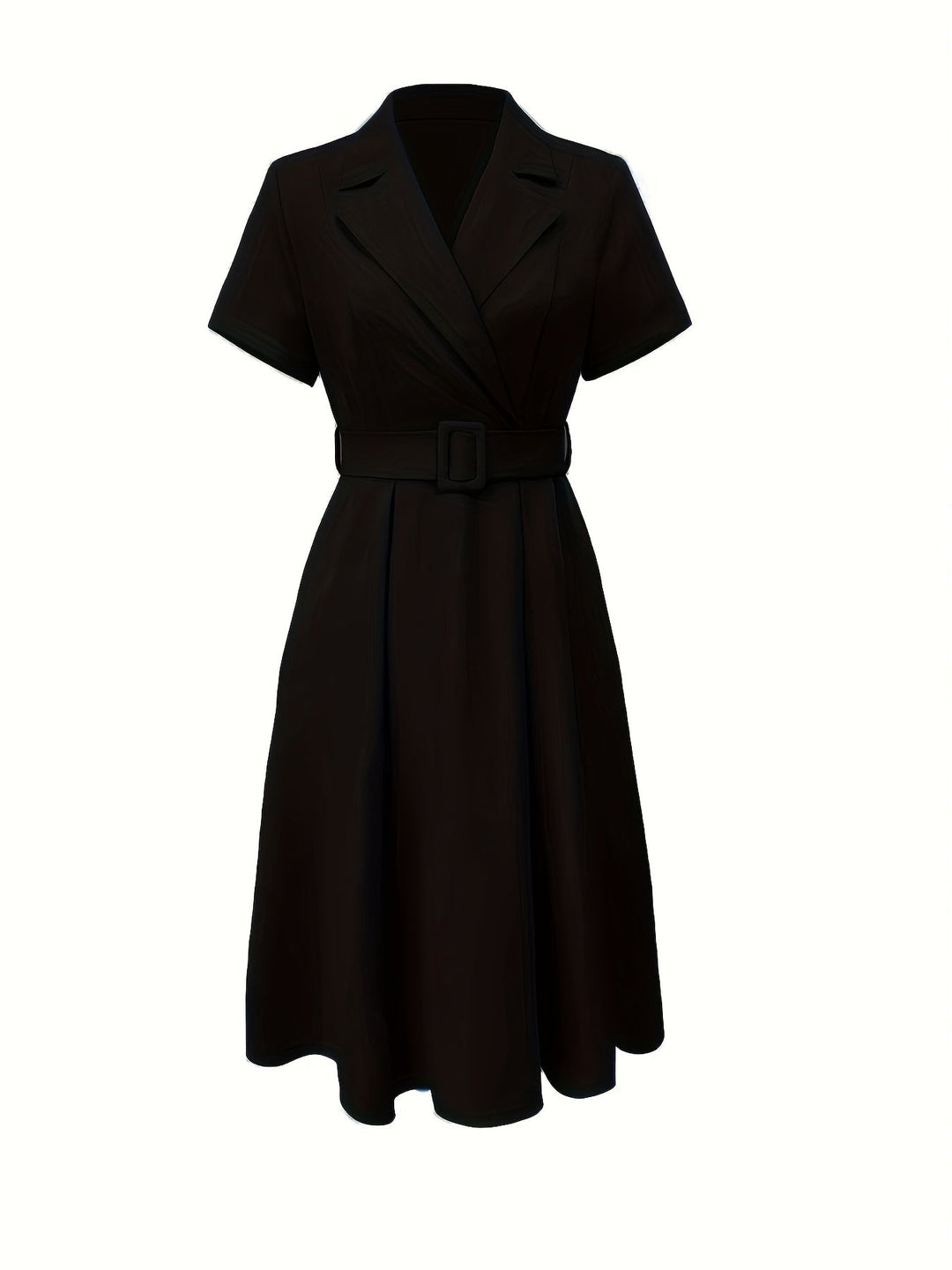 Celina Bloom - Elegant Black A-Line Dress - Maison Léa &amp; Lou