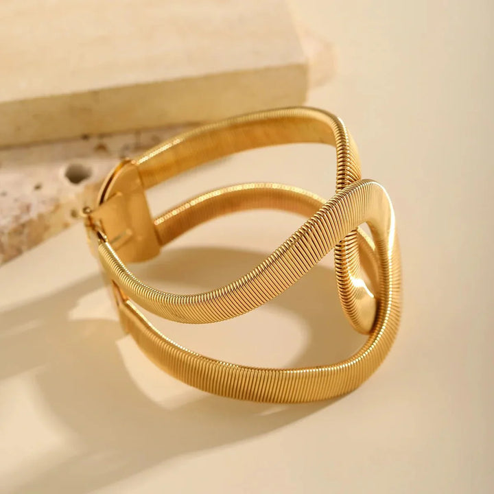Bracciale a Cuffia Spirale Chunky - Maison Léa &amp; Lou