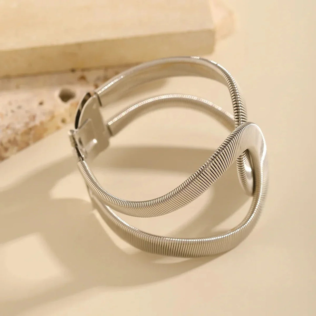 Bracciale a Cuffia Spirale Chunky - Maison Léa &amp; Lou