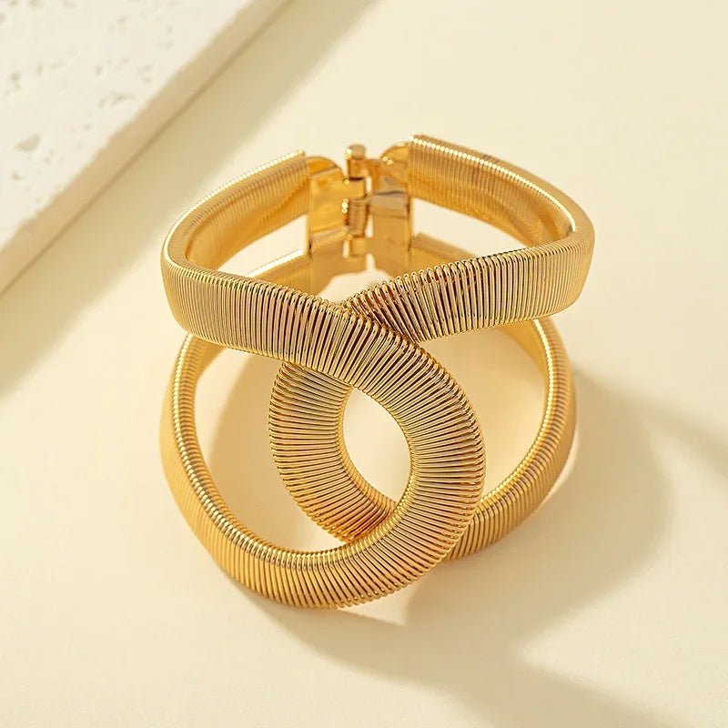 Bracciale a Cuffia Spirale Chunky - Maison Léa &amp; Lou