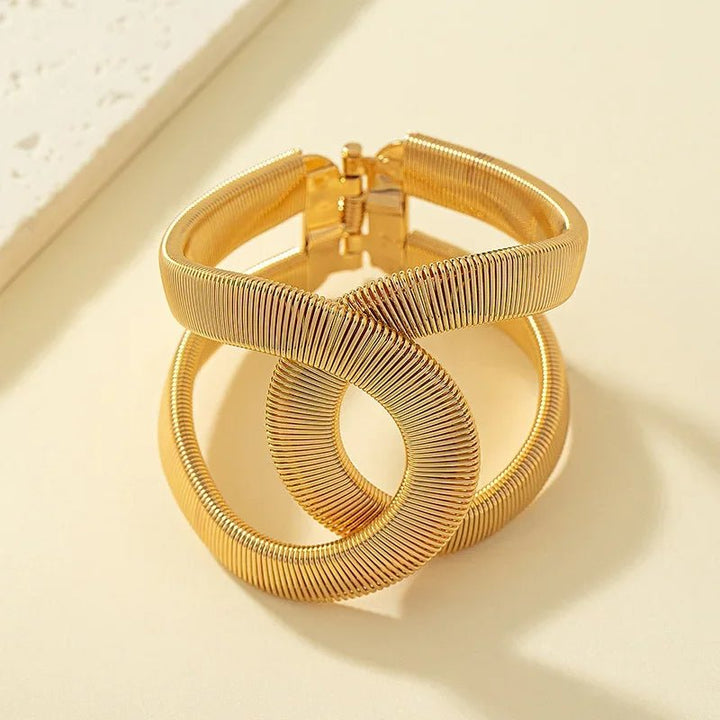 Bracciale a Cuffia Spirale Chunky - Maison Léa &amp; Lou