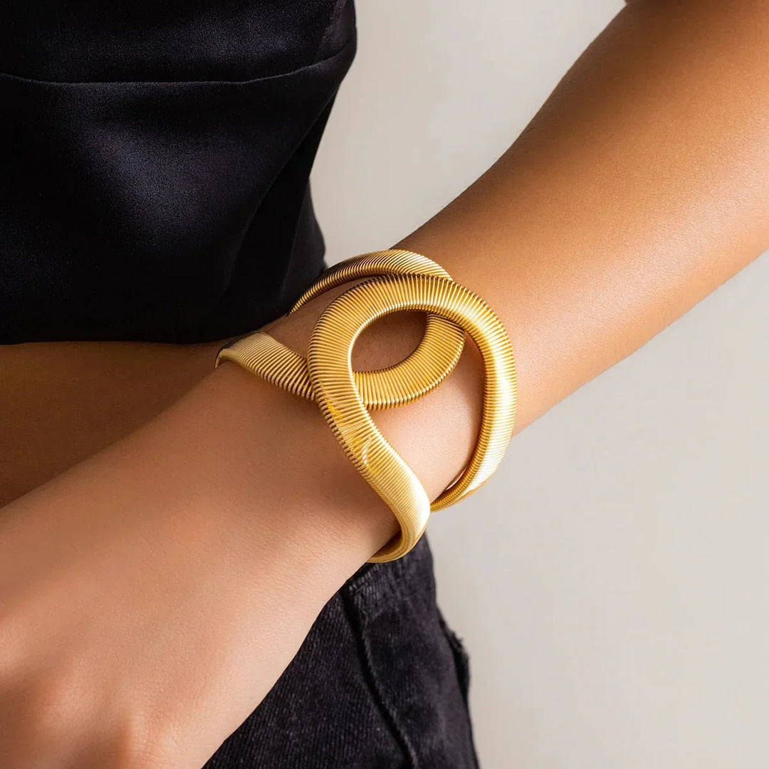 Bracciale a Cuffia Spirale Chunky - Maison Léa &amp; Lou
