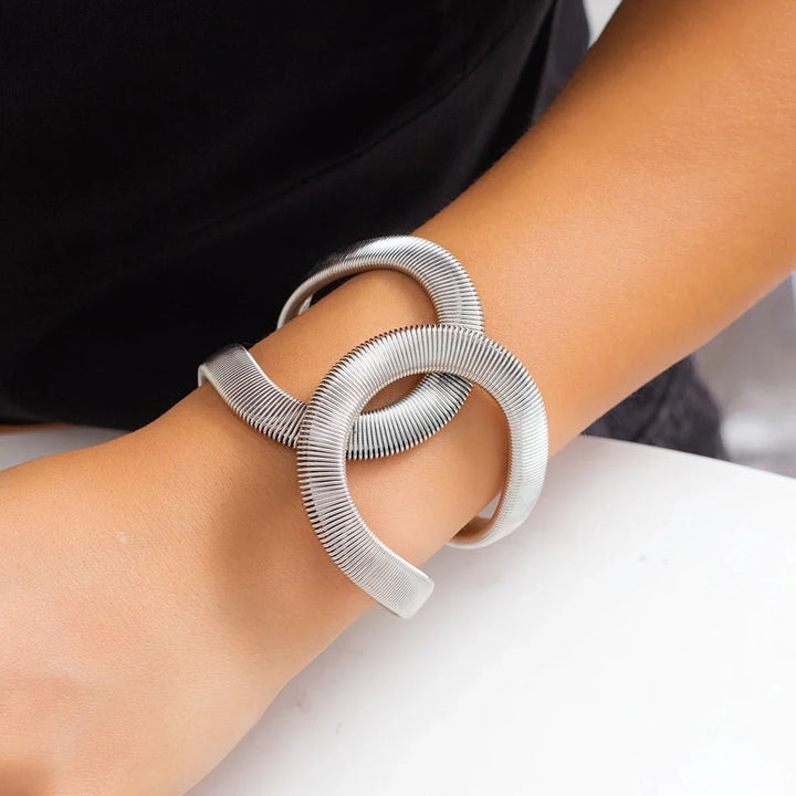 Bracciale a Cuffia Spirale Chunky - Maison Léa &amp; Lou