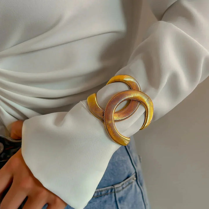 Bracciale a Cuffia Spirale Chunky - Maison Léa &amp; Lou
