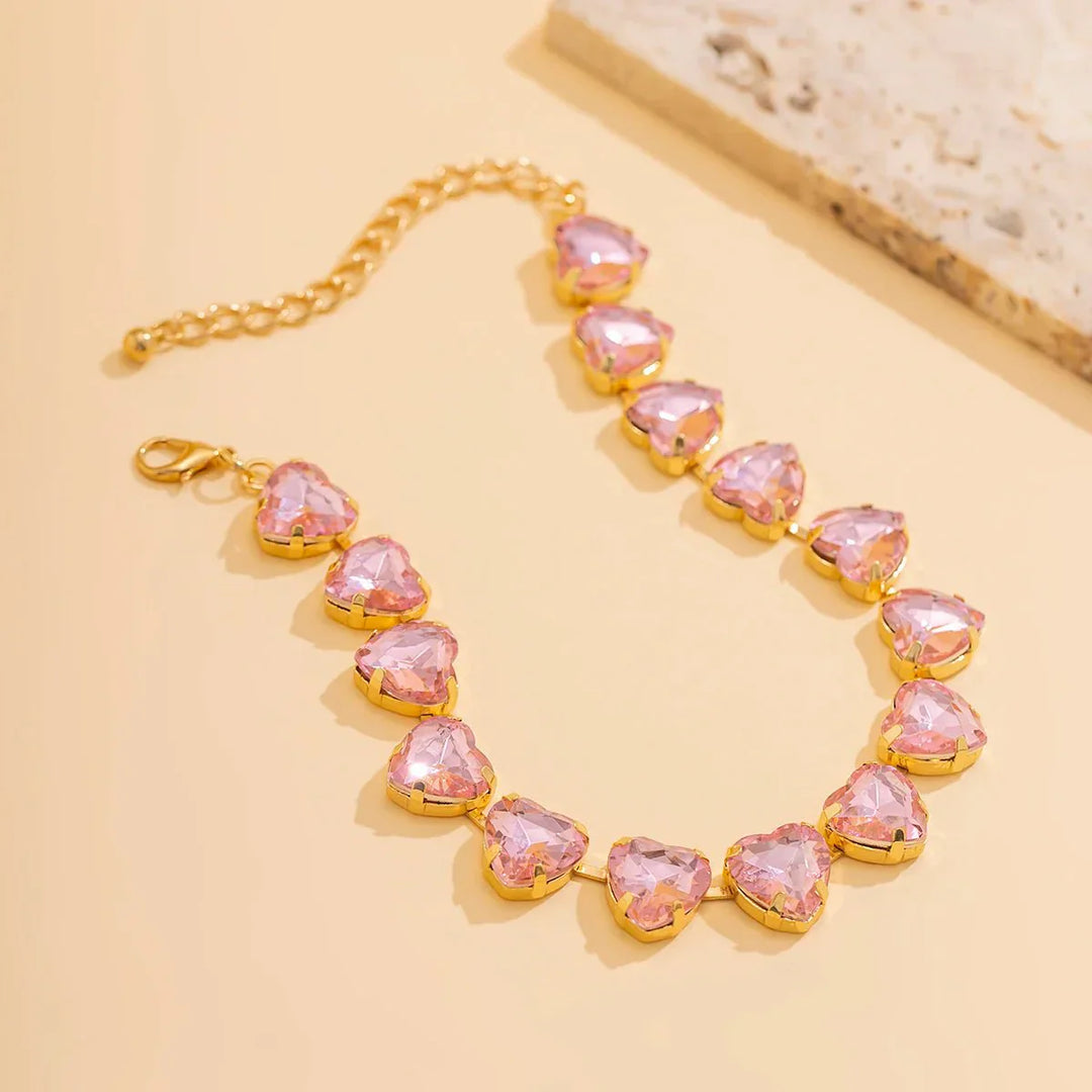 Collana Choker Cuore di Cristallo - Maison Léa &amp; Lou