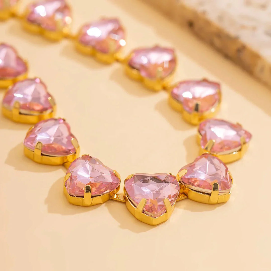 Collana Choker Cuore di Cristallo - Maison Léa &amp; Lou