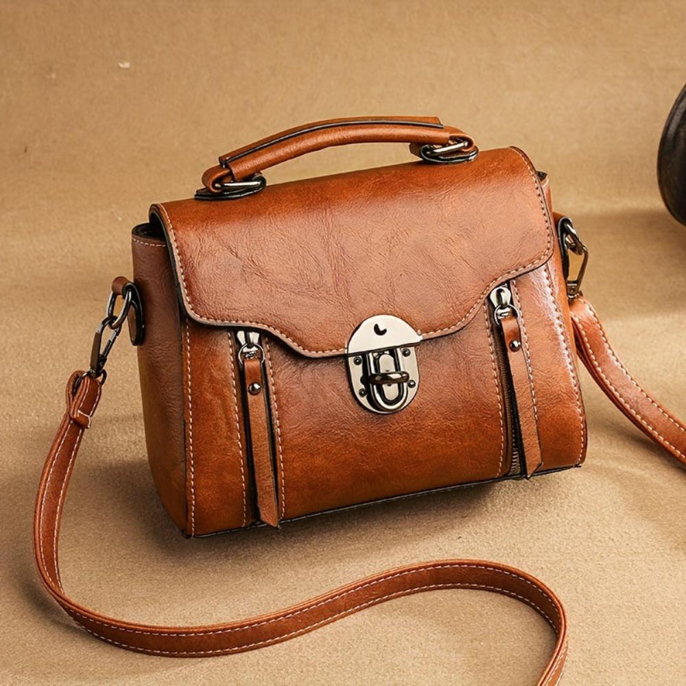 Zoe - Timeless Elegance Leather Shoulder Bag - Maison Léa & Lou