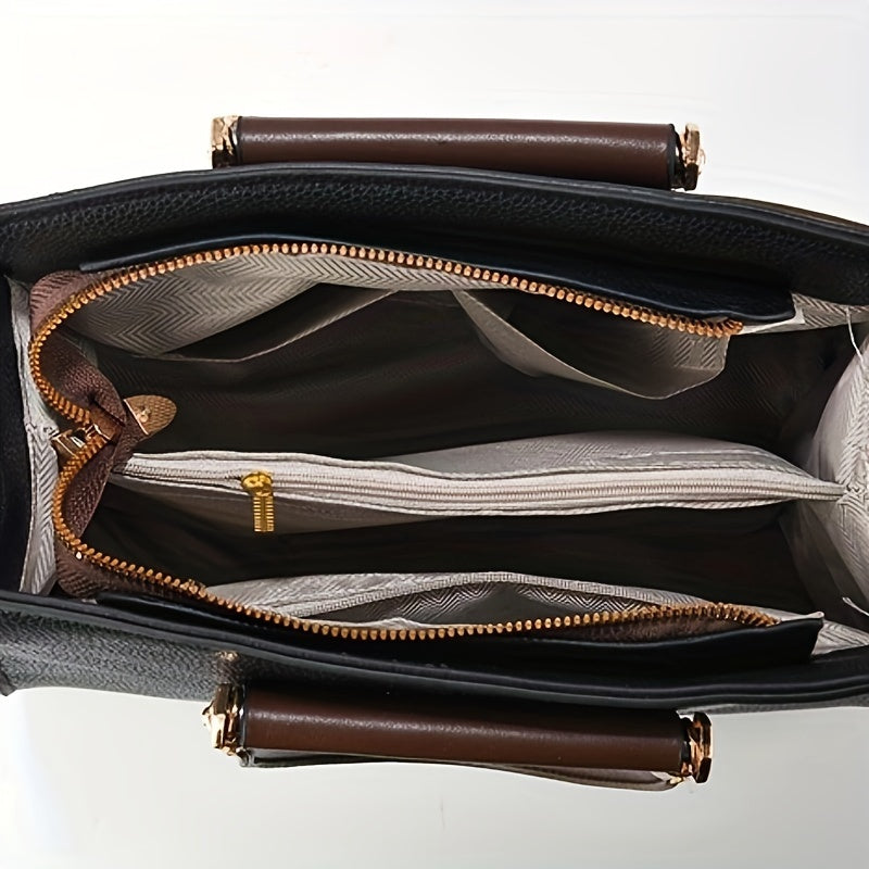 Luna - Elegant 3-Piece Leather Bag Set - Maison Léa &amp; Lou