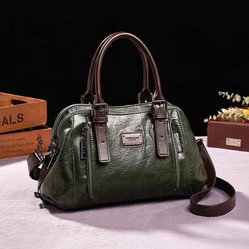 Katherine - Luxe Statement Leather Handbag - Maison Léa &amp; Lou