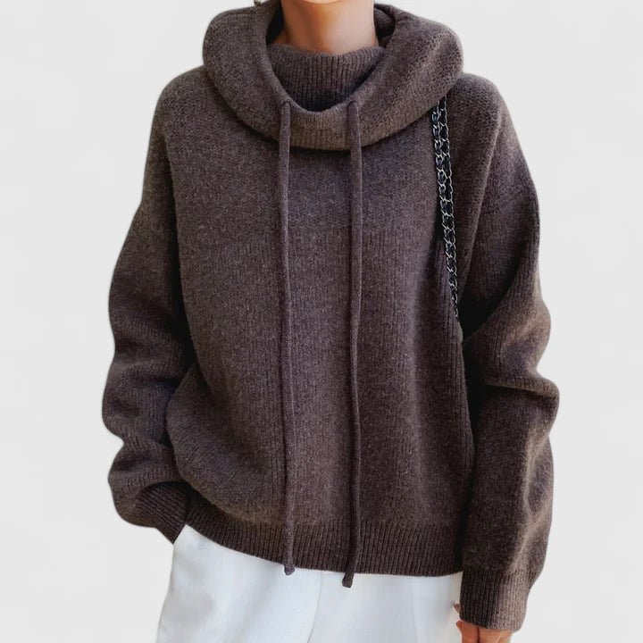 Celia | Cosy Cowl-Neck Hoodie - Maison Léa &amp; Lou
