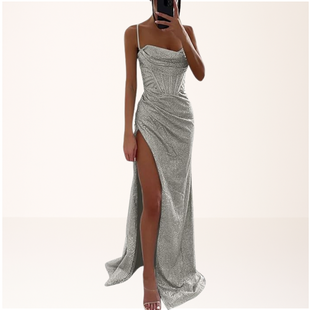 Harryte | Sequin Evening Maxi Dress - Maison Léa &amp; Lou