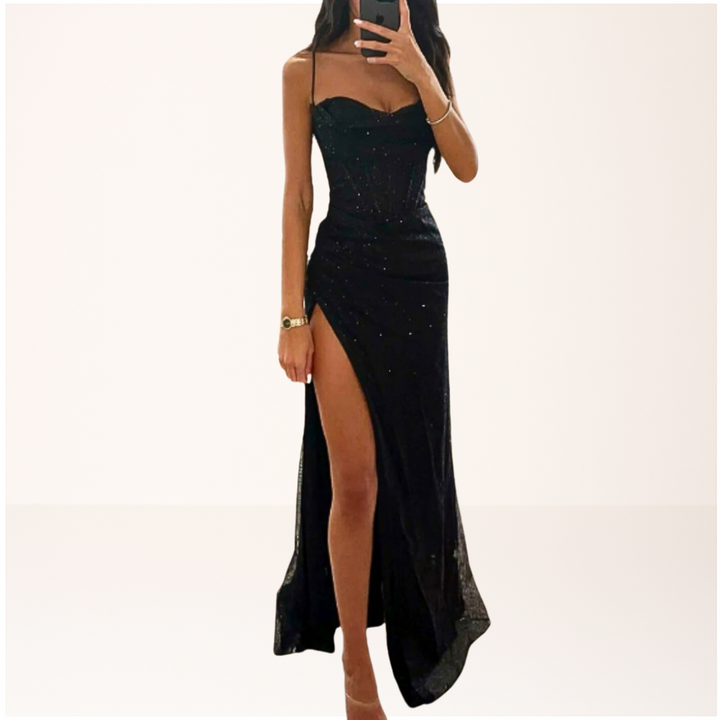 Harryte | Sequin Evening Maxi Dress - Maison Léa &amp; Lou