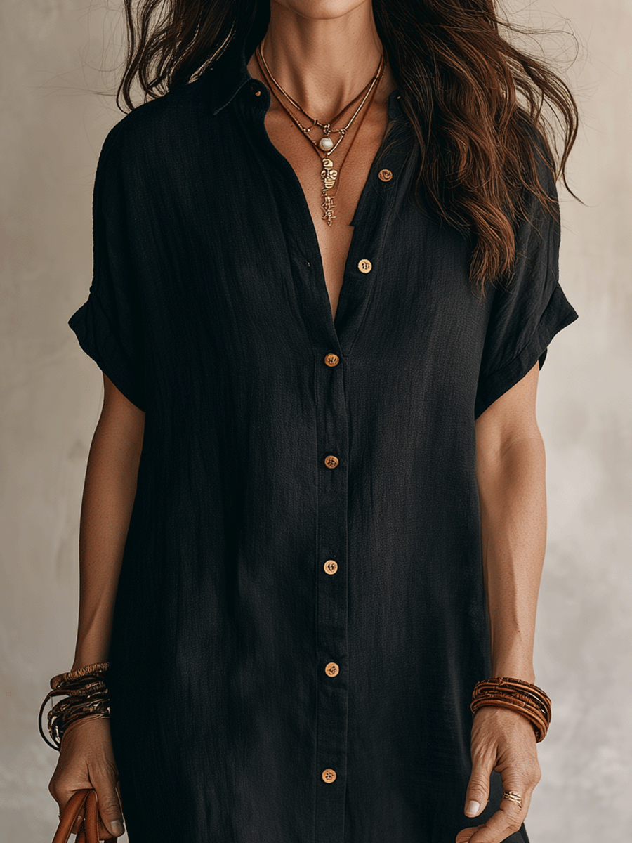 Modern Boho | Effortless Midi Dress - Maison Léa &amp; Lou