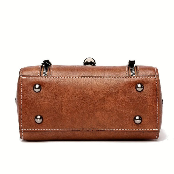 Zoe - Timeless Elegance Leather Shoulder Bag - Maison Léa &amp; Lou