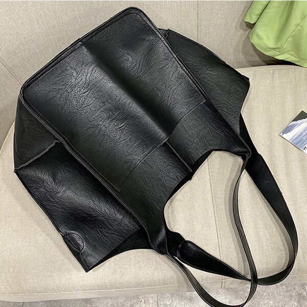Ruth - Timeless Allure Leather Tote Bag - Maison Léa &amp; Lou
