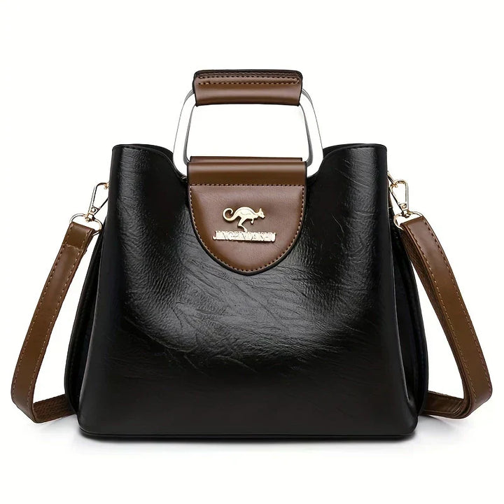 Isabella - Chic Leather Bucket Bag - Maison Léa &amp; Lou