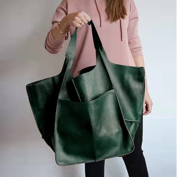Ruth - Timeless Allure Leather Tote Bag - Maison Léa &amp; Lou