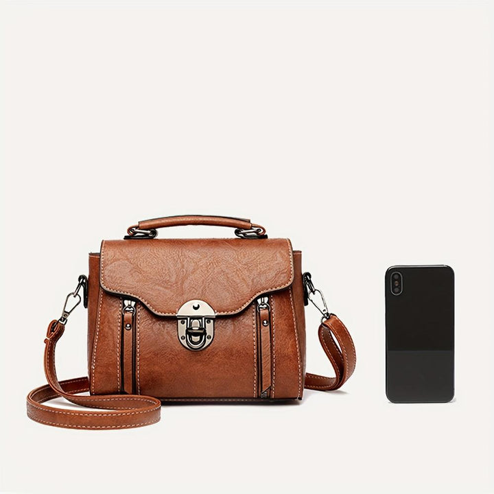 Zoe - Timeless Elegance Leather Shoulder Bag - Maison Léa &amp; Lou