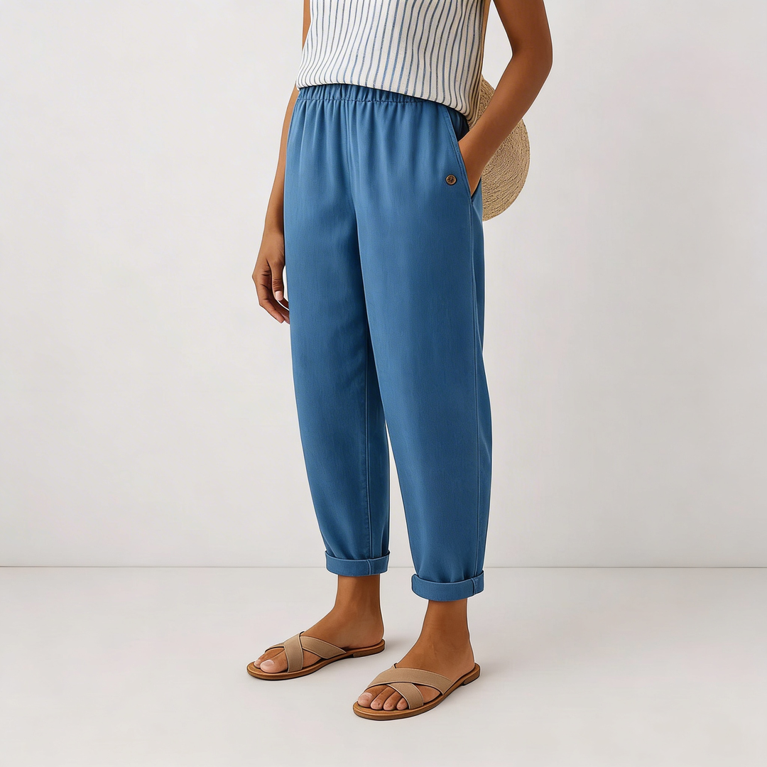 Romina™ - Comfortable Linen-look Trousers - Maison Léa & Lou