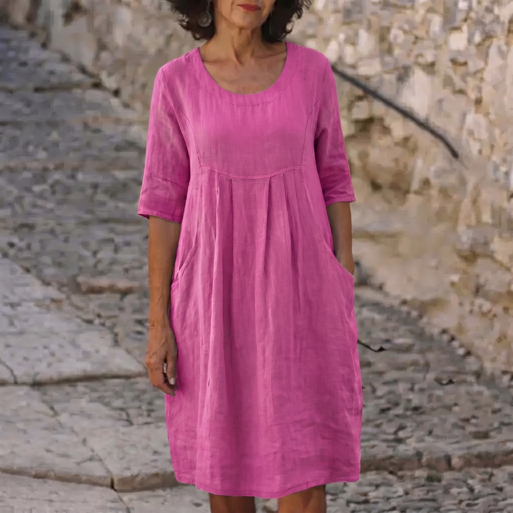 Jytte™ | Elegant Dress With Pockets - Maison Léa &amp; Lou