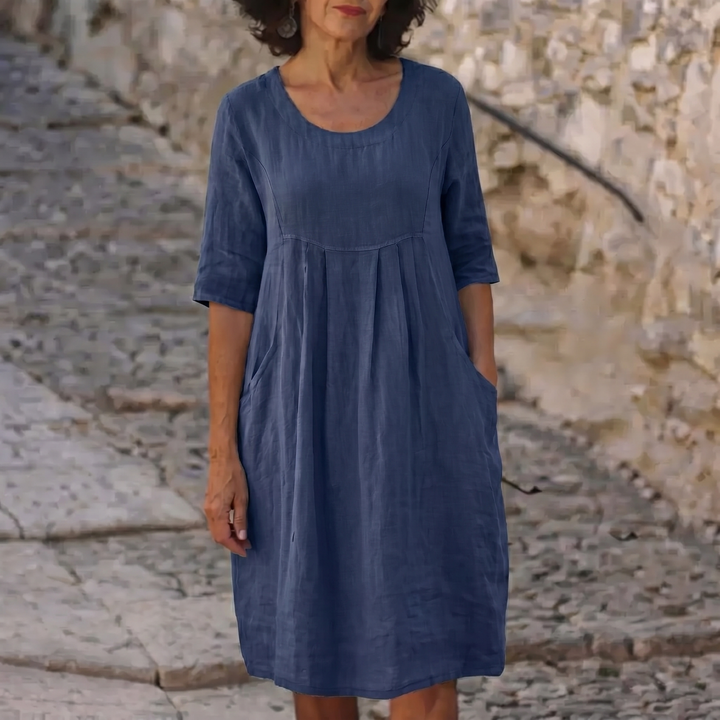 Jytte™ | Elegant Dress With Pockets - Maison Léa &amp; Lou