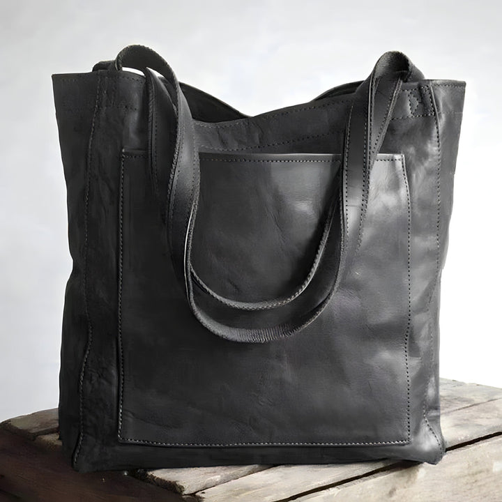 Carol - Modern Chic Leather Tote Bag - Maison Léa &amp; Lou