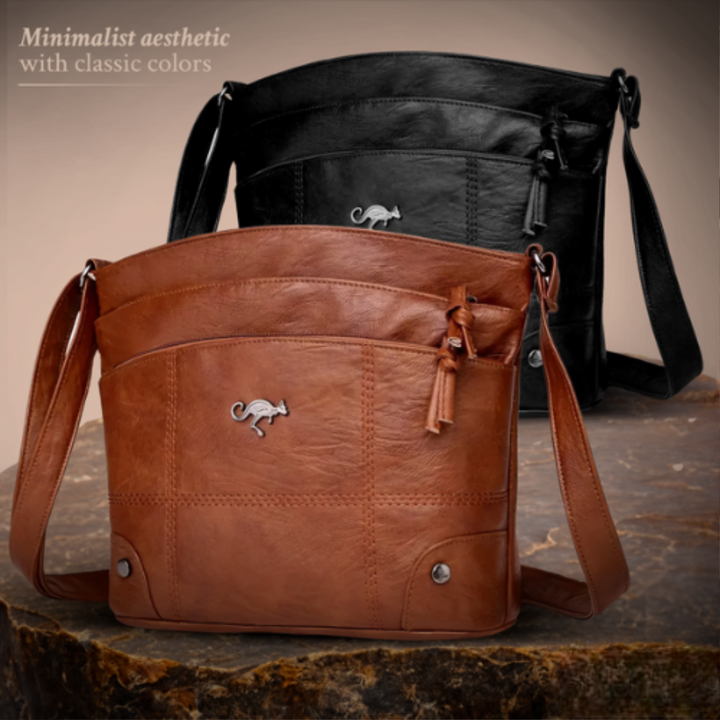 Judith - Signature Elegance Leather Handbag - Maison Léa &amp; Lou
