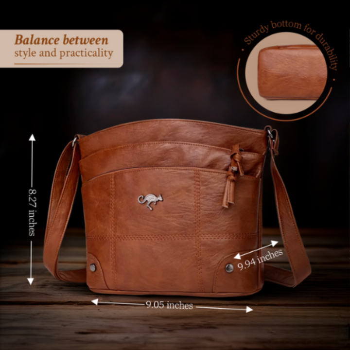 Judith - Signature Elegance Leather Handbag - Maison Léa &amp; Lou