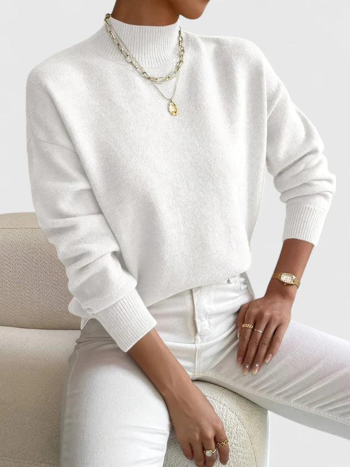 Camilla | Elegant Mock-Neck Sweater - Maison Léa & Lou