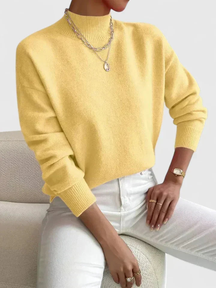 Camilla | Elegant Mock-Neck Sweater - Maison Léa & Lou