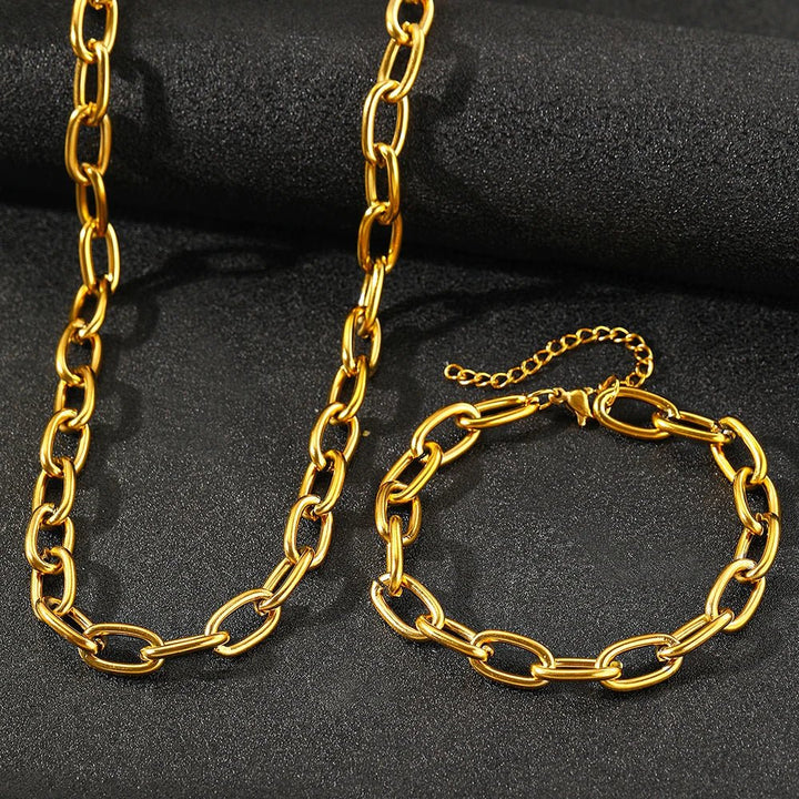 Set Collana e Bracciale a Clip Semplice - Maison Léa &amp; Lou